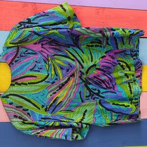 Vintage bright silk blouse